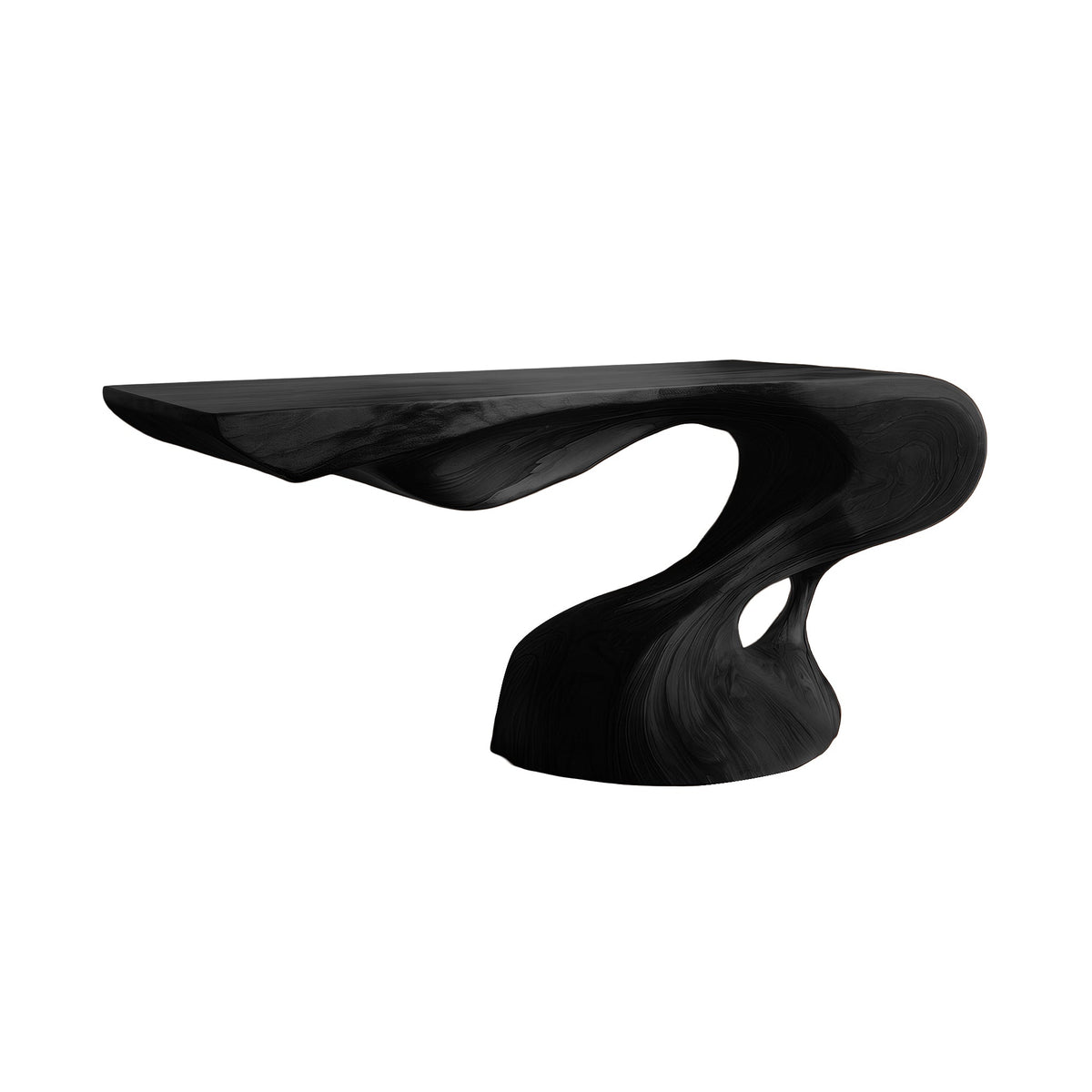 Avelith Sculpted Solid Wood Console Table