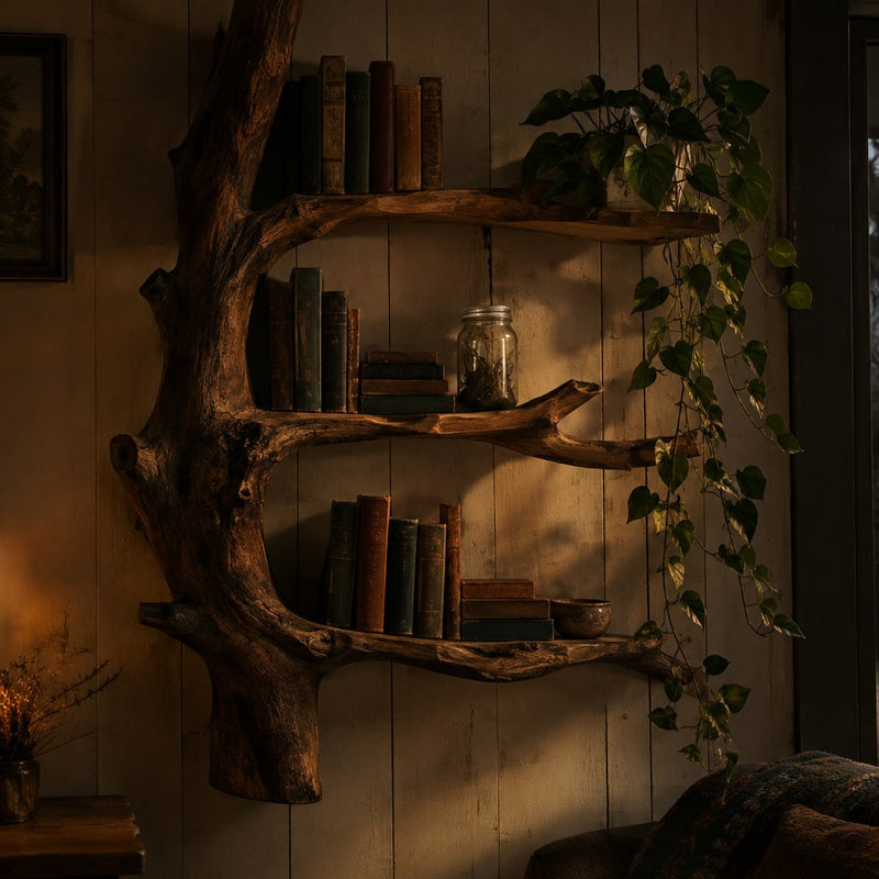 Bookshelves & mantels